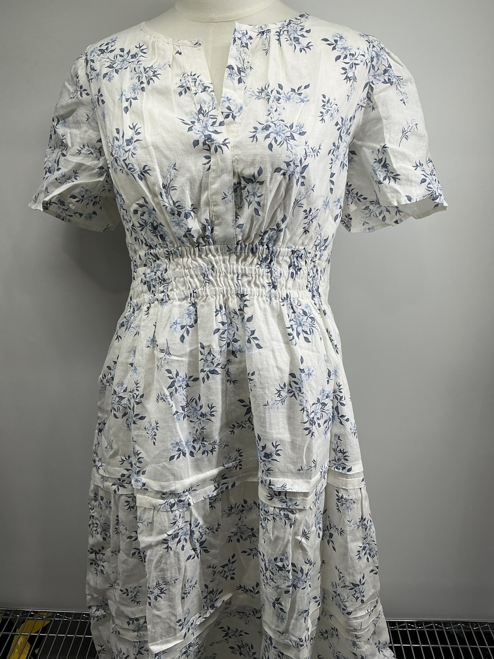 100% European Linen Tiered Maxi Dress